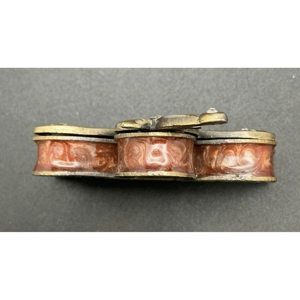 Jeweled‎ Dragonfly Cloisonne Floral Bejeweled Magnetic Trinket Box